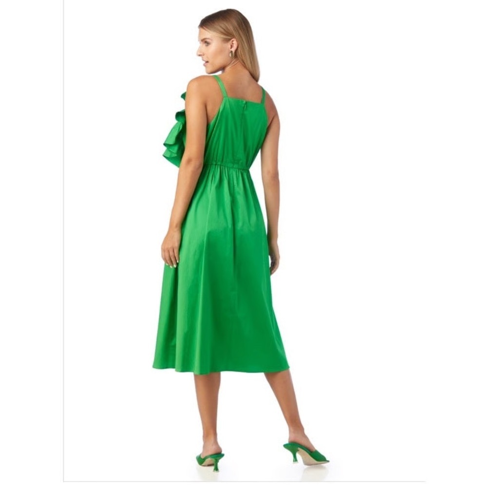 NWT Crosby Genevive Elegant Green Midi Dress - Picture 5 of 9